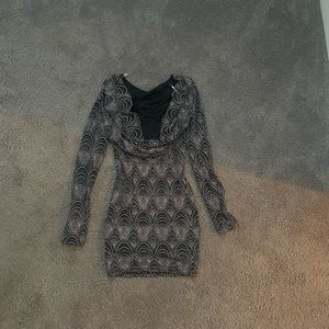 Sparkly Gold, Black and Silver Dress